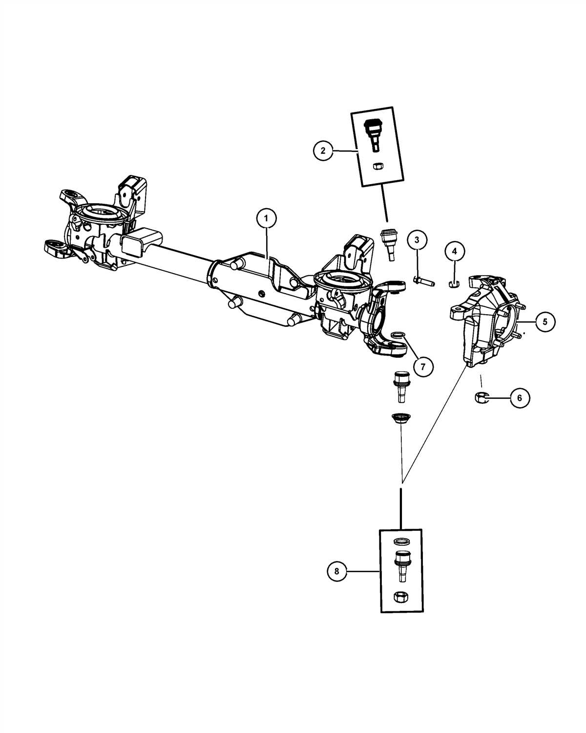 Understanding The Dodge Ram X Front Axle Diagram A