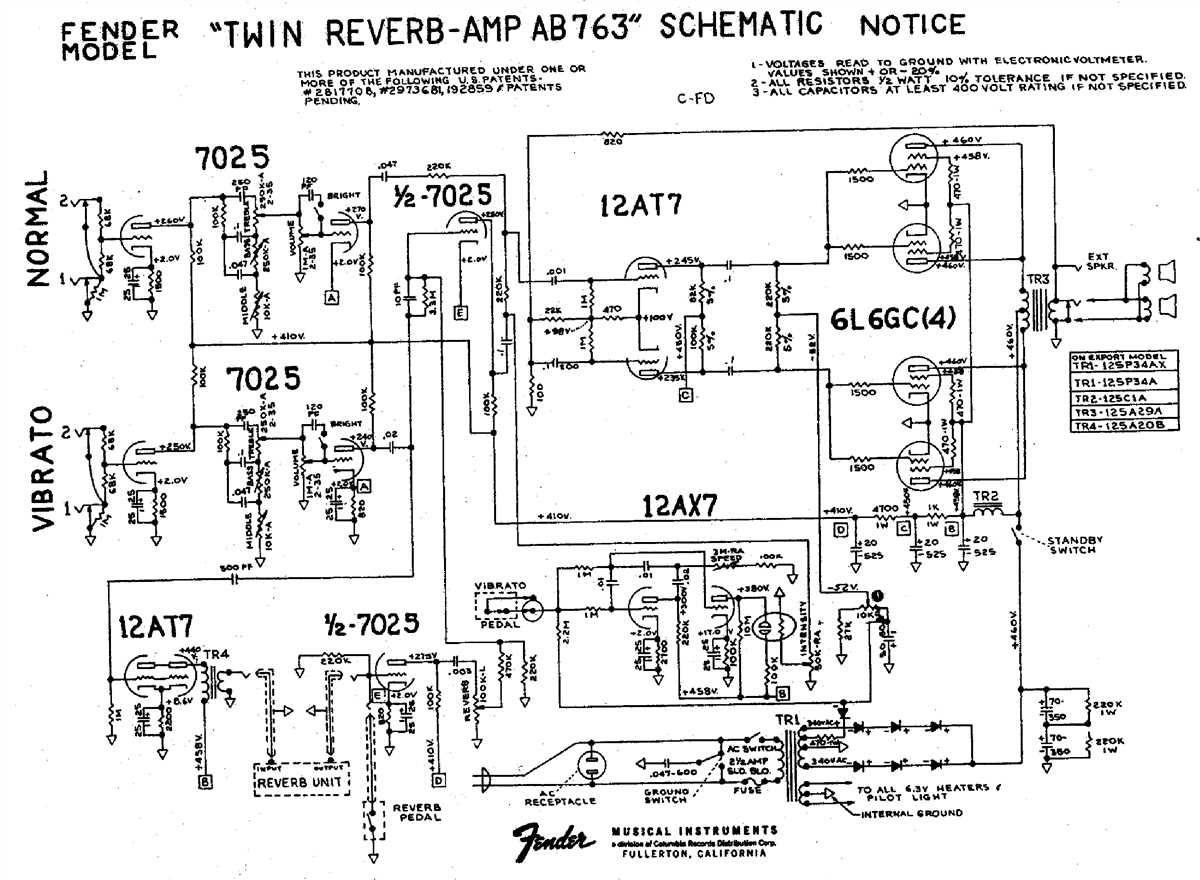 Step By Step Guide Understanding The Fender Pro Reverb Schematic